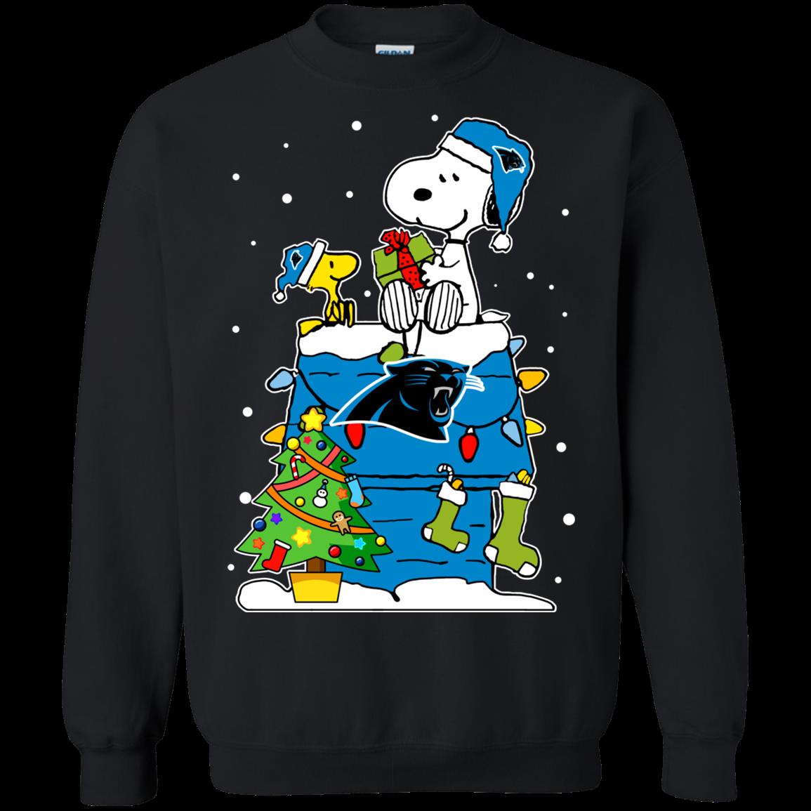 Carolina Panthers Ugly Christmas Sweaters Snoopy Hoodies Sweatshirts