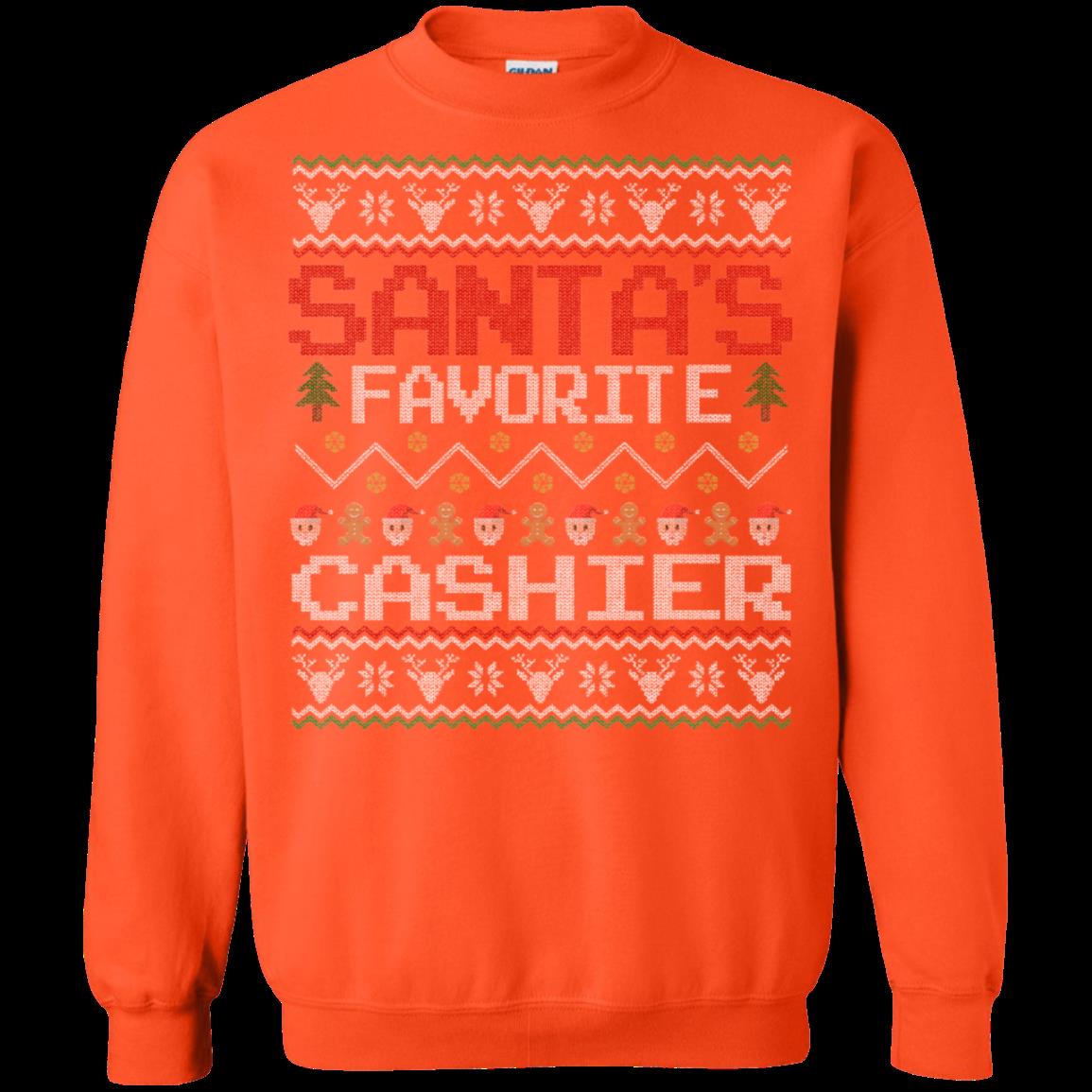 Cashier Christmas Ugly Sweater Shirts Santa Favorite 2 » Cool Gifts for You - Mfamilygift Cashier Christmas Ugly Sweater Shirts Santa Favorite 2