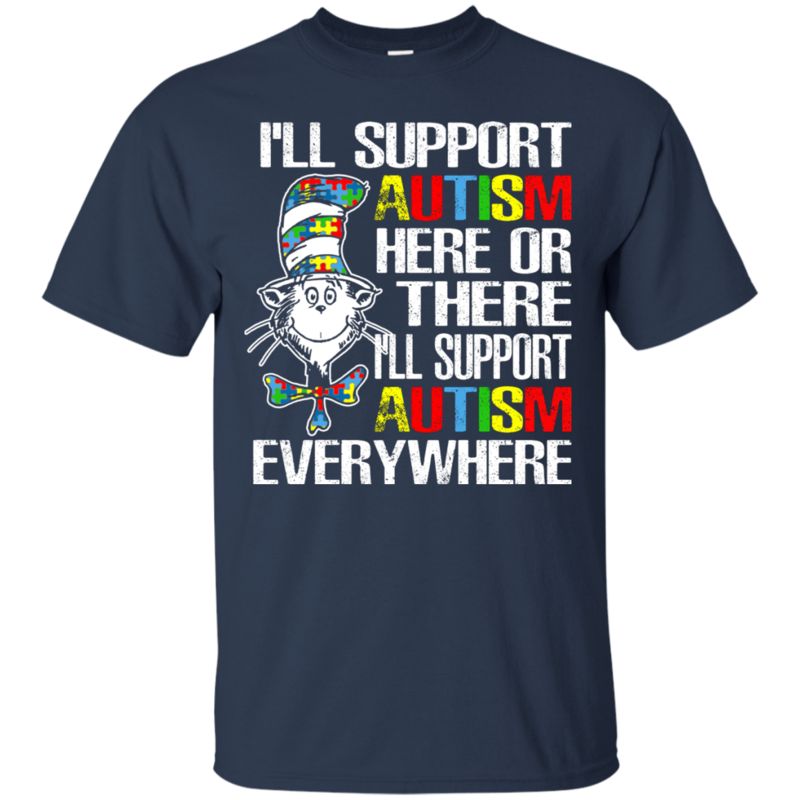 Cat In The Hat Autism Shirts I?ll Support Autism Everywhere 1 » Cool Gifts for You - Mfamilygift Cat In The Hat Autism Shirts I?ll Support Autism Everywhere 1