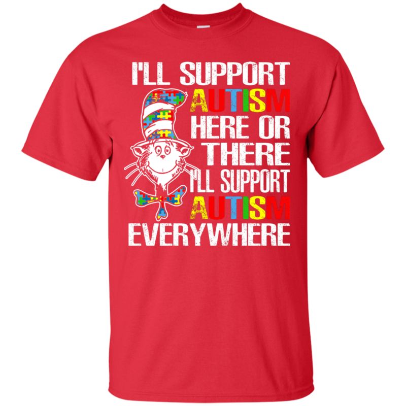 Cat In The Hat Autism Shirts I?ll Support Autism Everywhere 4 » Cool Gifts for You - Mfamilygift Cat In The Hat Autism Shirts I?ll Support Autism Everywhere 4
