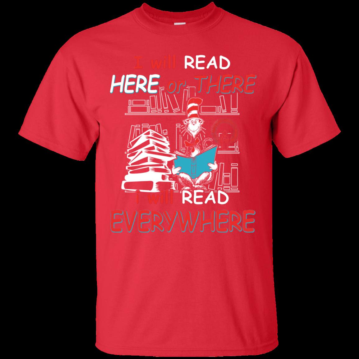 Cat In The Hat Shirts I Will Read Everywhere 4 » Cool Gifts for You - Mfamilygift Cat In The Hat Shirts I Will Read Everywhere 4