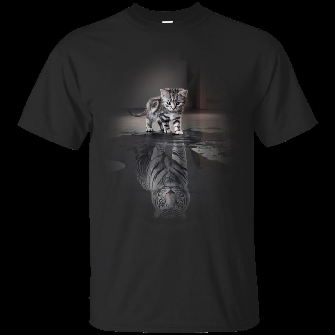 Cat Reflection T Shirt Hoodies Sweatshirt