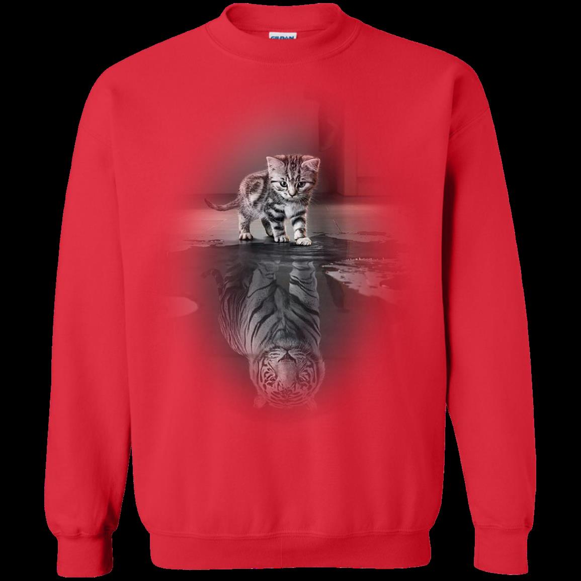 Cat Reflection T Shirt Hoodies Sweatshirt 2 » Cool Gifts for You - Mfamilygift Cat Reflection T Shirt Hoodies Sweatshirt 2