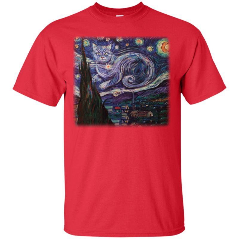 Cat Van Gogh Shirts Starry Night Cat 4 » Cool Gifts for You - Mfamilygift Cat Van Gogh Shirts Starry Night Cat 4