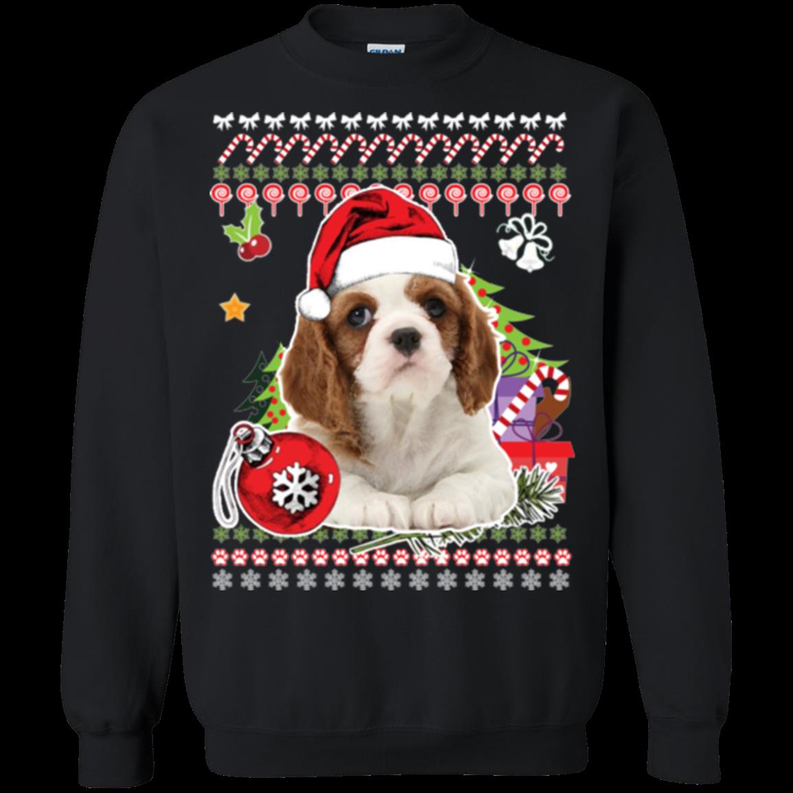 Cavalier King Charles Spaniel Ugly Christmas Sweater Shirts T Shirt Hoodies Sweatshirt