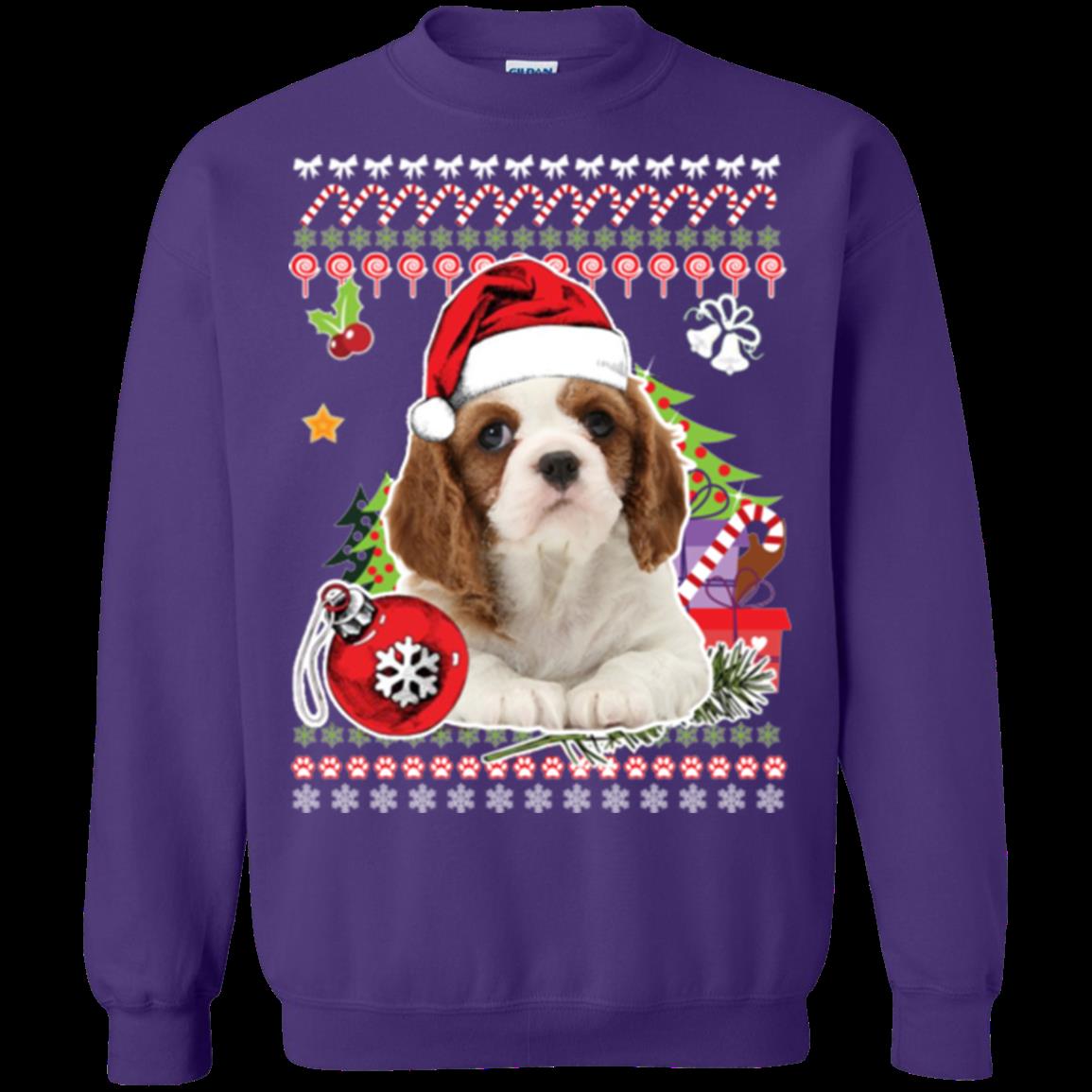 Cavalier King Charles Spaniel Ugly Christmas Sweater Shirts T Shirt Hoodies Sweatshirt 1 » Cool Gifts for You - Mfamilygift Cavalier King Charles Spaniel Ugly Christmas Sweater Shirts T Shirt Hoodies Sweatshirt 1