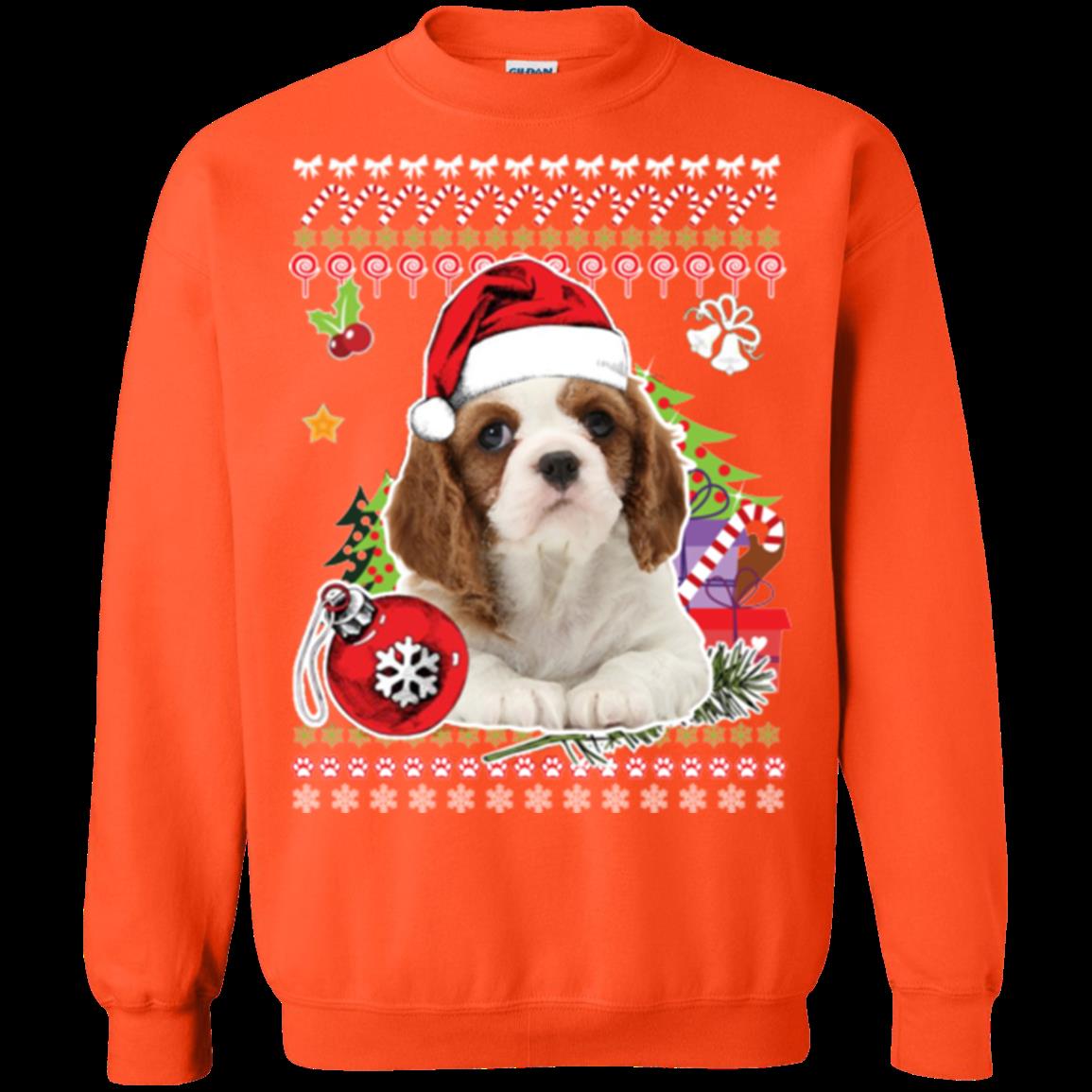 Cavalier King Charles Spaniel Ugly Christmas Sweater Shirts T Shirt Hoodies Sweatshirt 2 » Cool Gifts for You - Mfamilygift Cavalier King Charles Spaniel Ugly Christmas Sweater Shirts T Shirt Hoodies Sweatshirt 2