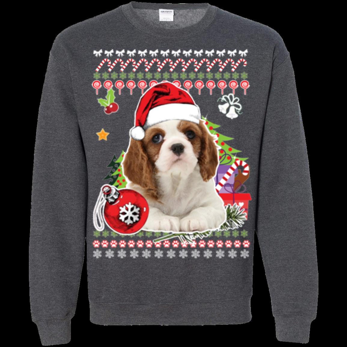 Cavalier King Charles Spaniel Ugly Christmas Sweater Shirts T Shirt Hoodies Sweatshirt 4 » Cool Gifts for You - Mfamilygift Cavalier King Charles Spaniel Ugly Christmas Sweater Shirts T Shirt Hoodies Sweatshirt 4