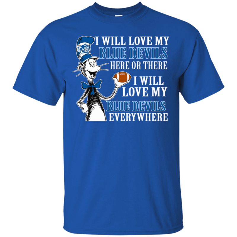 Central Connecticut Blue Devils Cat In The Hat Shirts I Will Love Everywhere