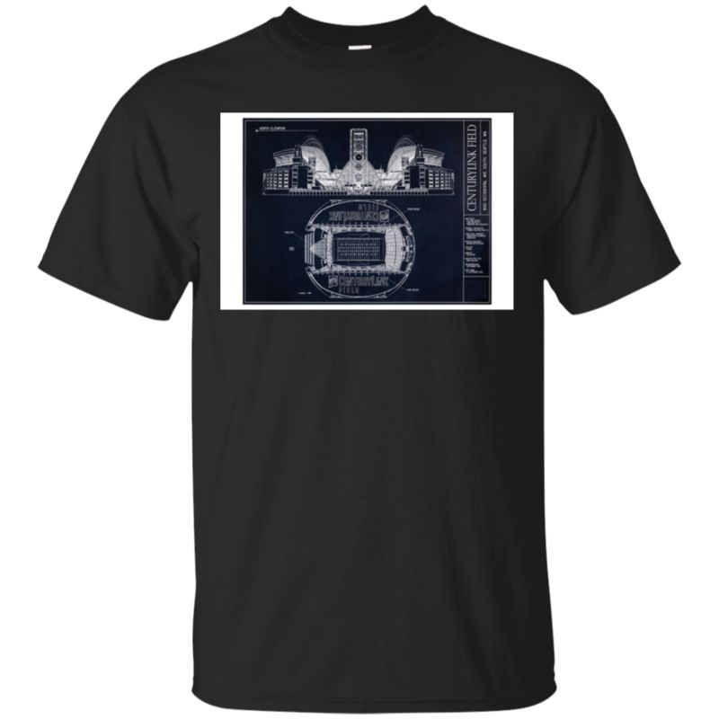 Centurylink Field Design T Shirt Hoodies Sweatshirt