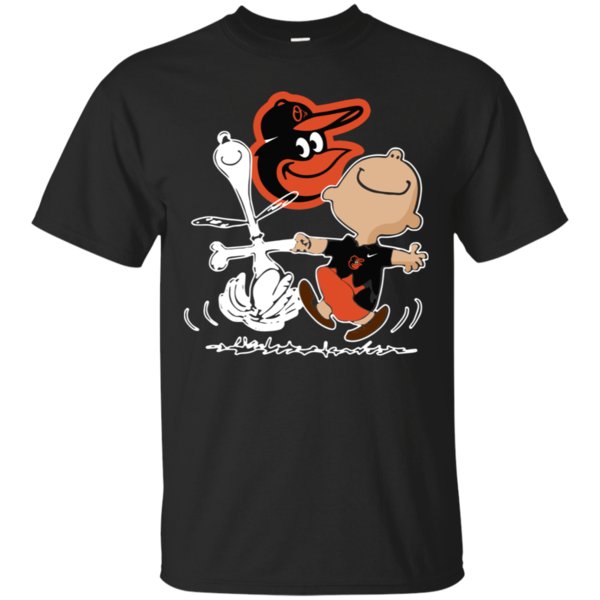 Charlie Brown & Snoopy Baltimore Orioles Shirt Cotton Shirt