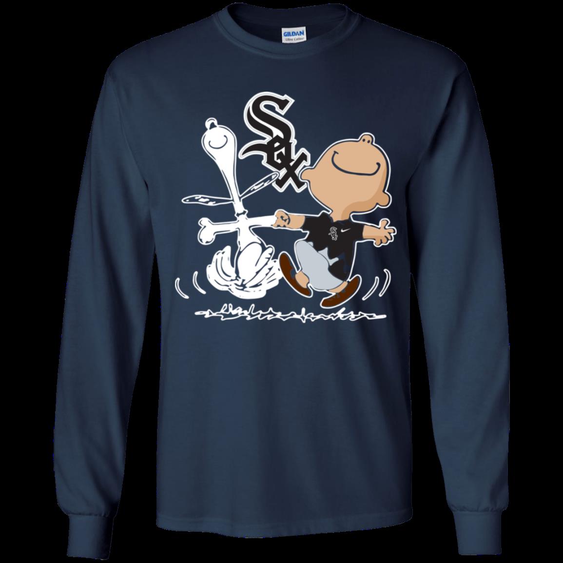 Charlie Brown & Snoopy Chicago White Sox Shirt Youth Ls Shirt 1 » Cool Gifts for You - Mfamilygift Charlie Brown & Snoopy Chicago White Sox Shirt Youth Ls Shirt 1