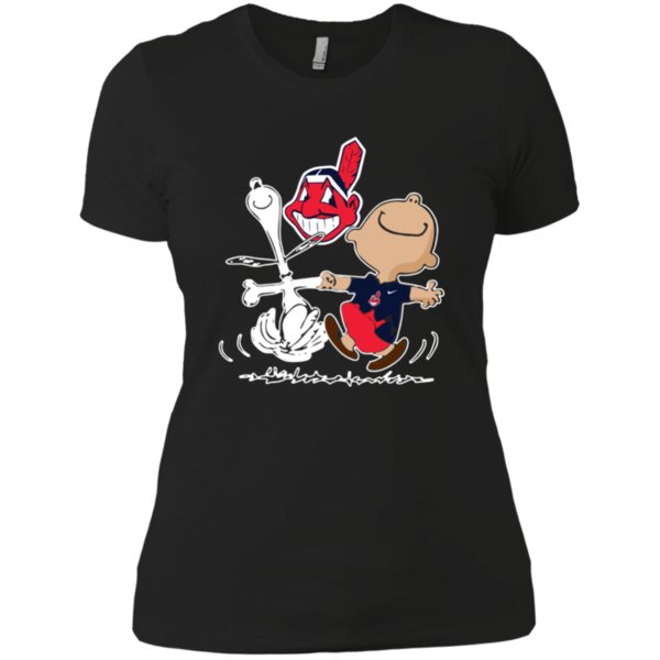 Charlie Brown & Snoopy Cleveland Indians Shirt Ladies? Boyfriend Shirt 2 » Cool Gifts for You - Mfamilygift Charlie Brown & Snoopy Cleveland Indians Shirt Ladies? Boyfriend Shirt 2