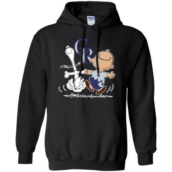 Charlie Brown & Snoopy Colorado Rockies Shirt Hoodie Charlie Brown & Snoopy Colorado Rockies Shirt Hoodie