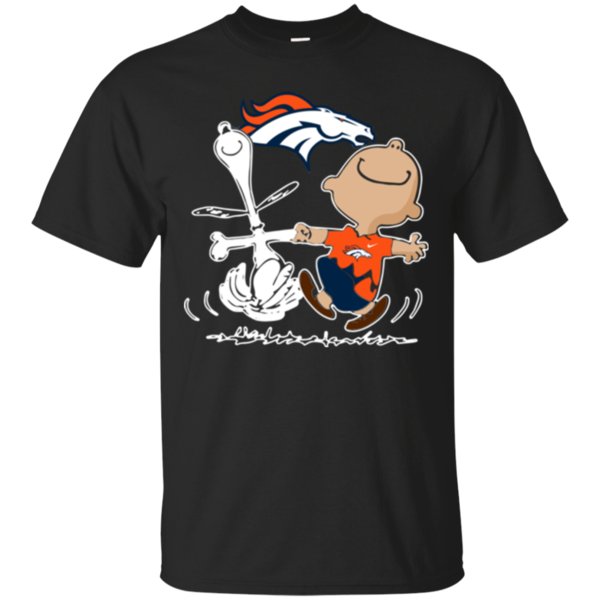 Charlie Brown & Snoopy Denver Broncos Shirt Cotton Shirt