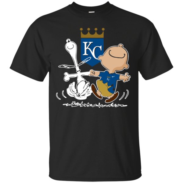 Charlie Brown & Snoopy Kansas City Royals Shirt Cotton Shirt