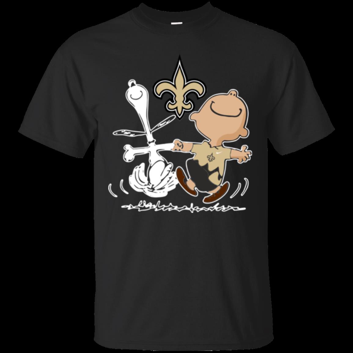 Charlie Brown & Snoopy New Orleans Saints Shirt Cotton Shirt