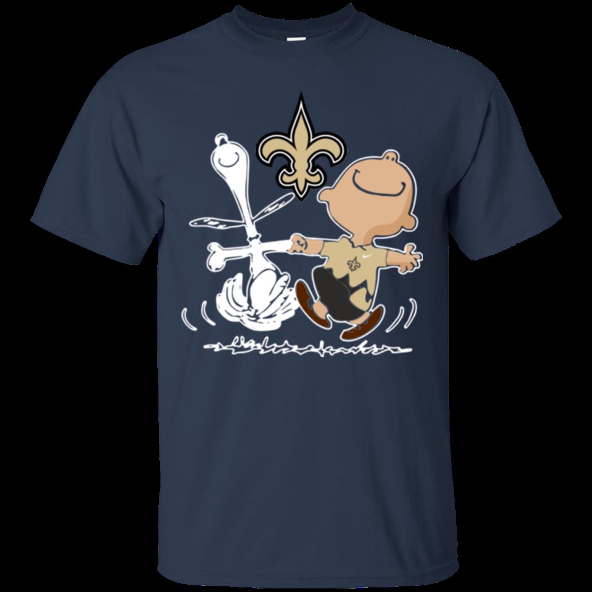 Charlie Brown & Snoopy New Orleans Saints Shirt Cotton Shirt 1 » Cool Gifts for You - Mfamilygift Charlie Brown & Snoopy New Orleans Saints Shirt Cotton Shirt 1
