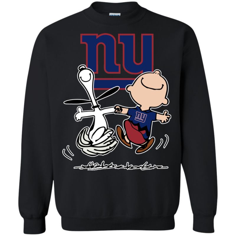 Charlie Brown & Snoopy ? New York Giants T-shirts Sweat Shirts Long Sleeves Hoodies