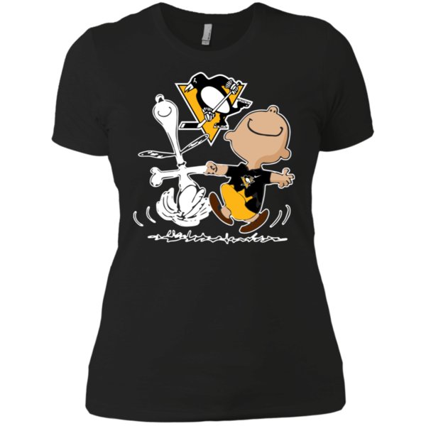Charlie Brown & Snoopy Pittsburgh Penguins Shirt Ladies? Boyfriend Shirt