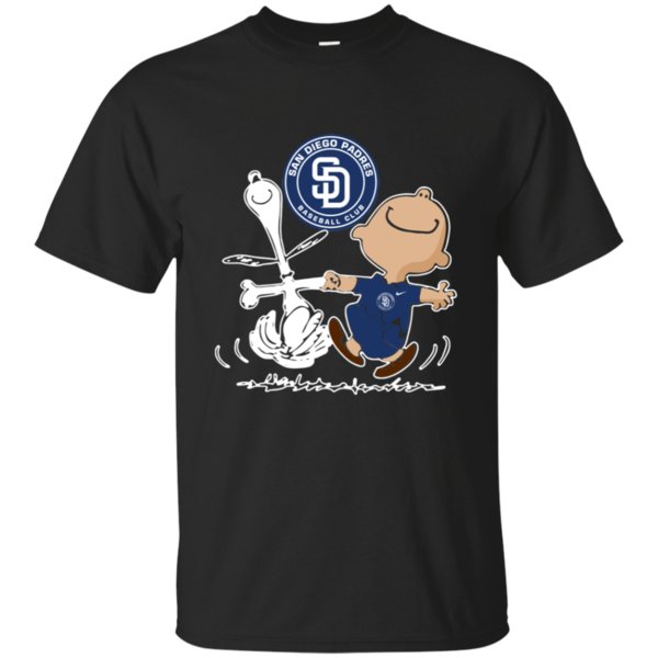 Charlie Brown & Snoopy San Diego Padres Shirt Cotton Shirt Charlie Brown & Snoopy San Diego Padres Shirt Cotton Shirt
