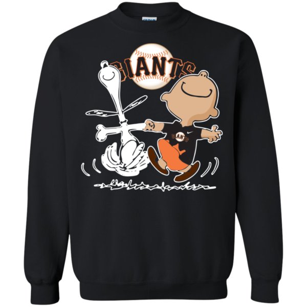Charlie Brown & Snoopy San Francisco Giants Shirt Sweatshirt Charlie Brown & Snoopy San Francisco Giants Shirt Sweatshirt
