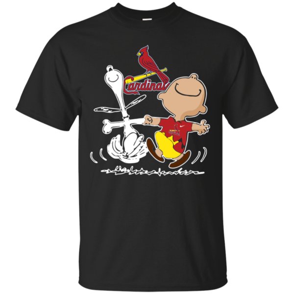 Charlie Brown & Snoopy St Louis Cardinals Shirt Cotton Shirt