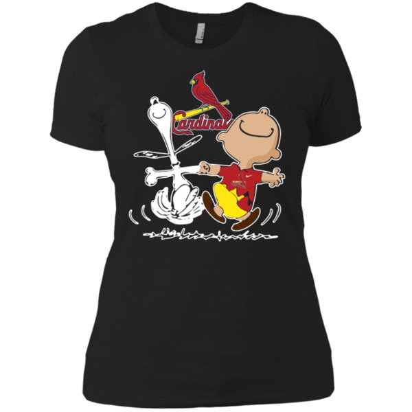 Charlie Brown & Snoopy St Louis Cardinals Shirt Ladies? Boyfriend Shirt