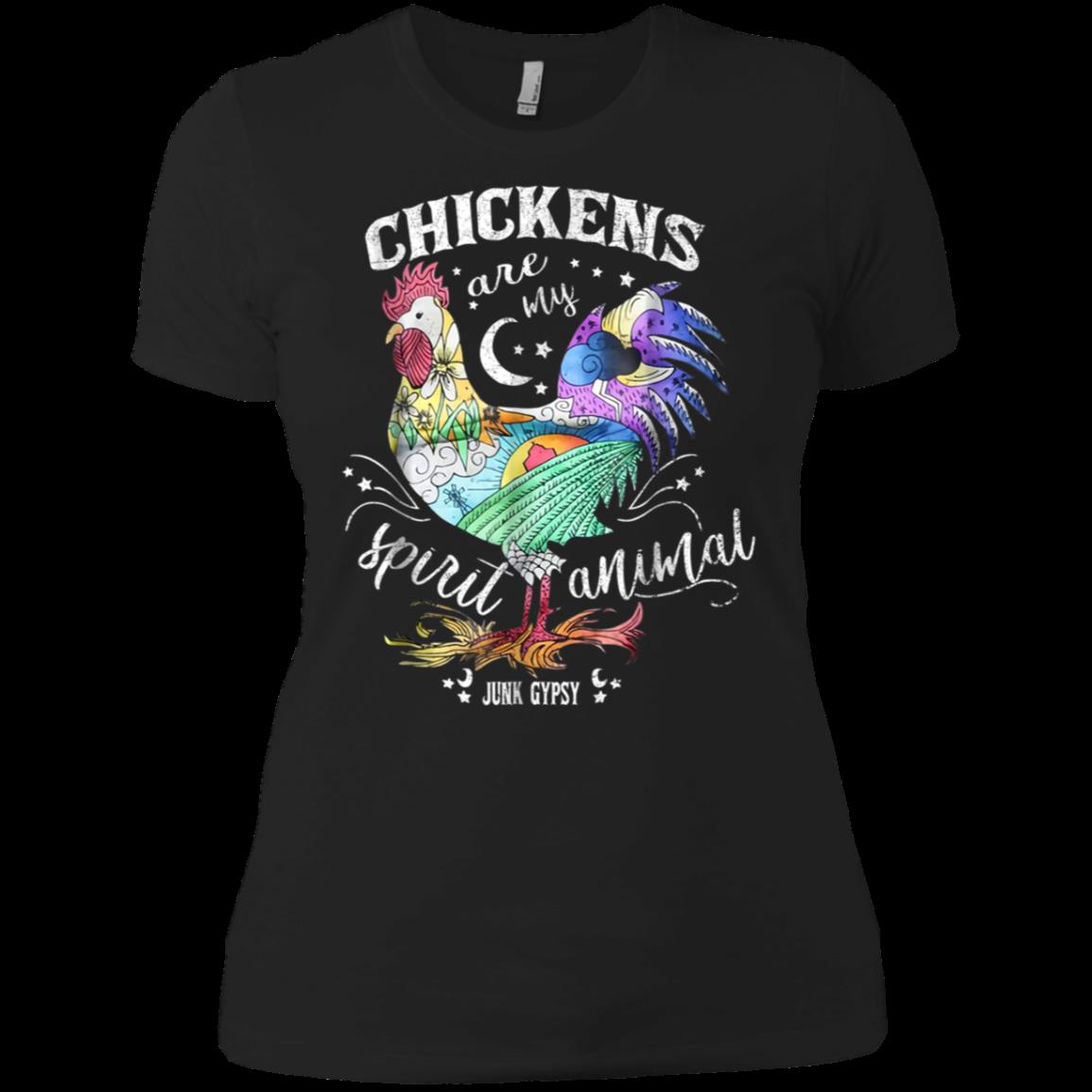 Chickens Are My Spirit Animal Junk Gypsy Funny Chicken Shirt Ladies' Boyfriend Shirt Chickens Are My Spirit Animal Junk Gypsy Funny Chicken Shirt Ladies' Boyfriend Shirt