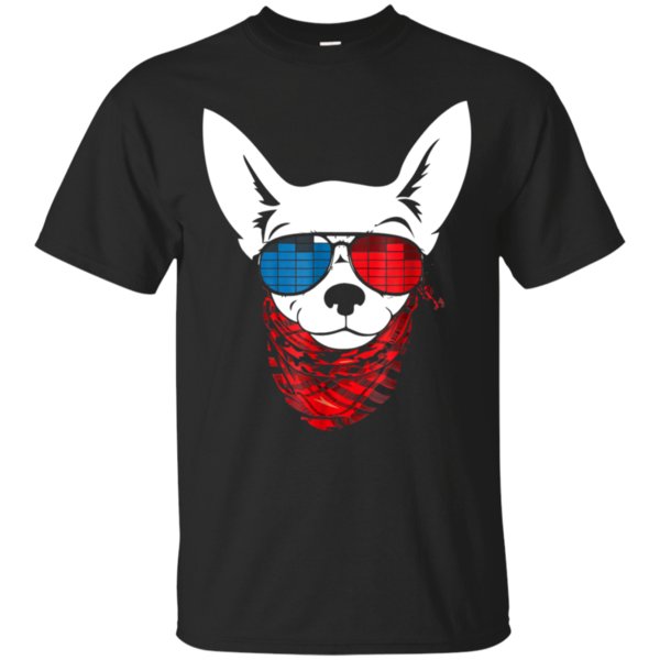 Chihuahua Led T Shirt Sound Activated Glow Light Up Cotton Shirt