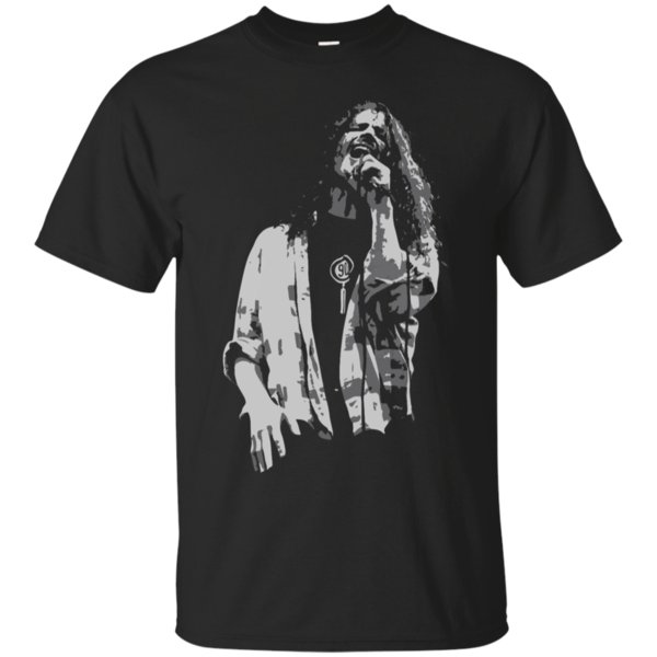 Chris Cornell Sound Garden Concert Black T Shirt Cotton Shirt