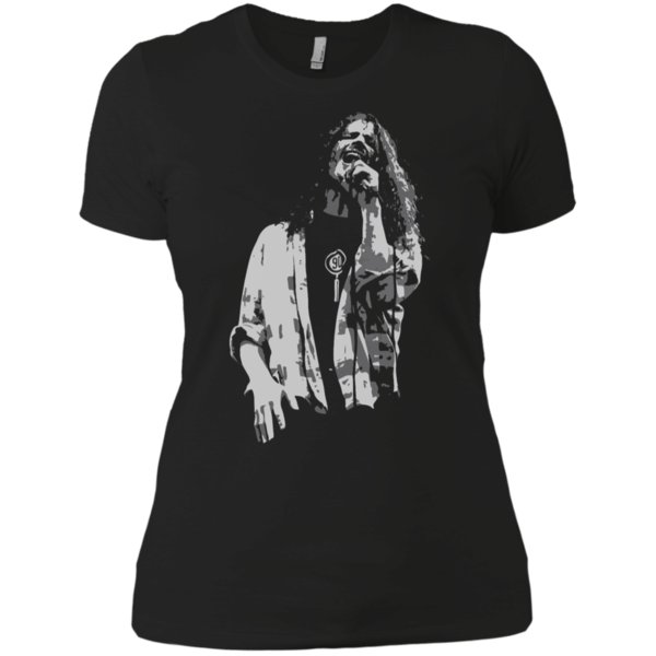 Chris Cornell Sound Garden Concert Black T Shirt Ladies? Boyfriend Shirt