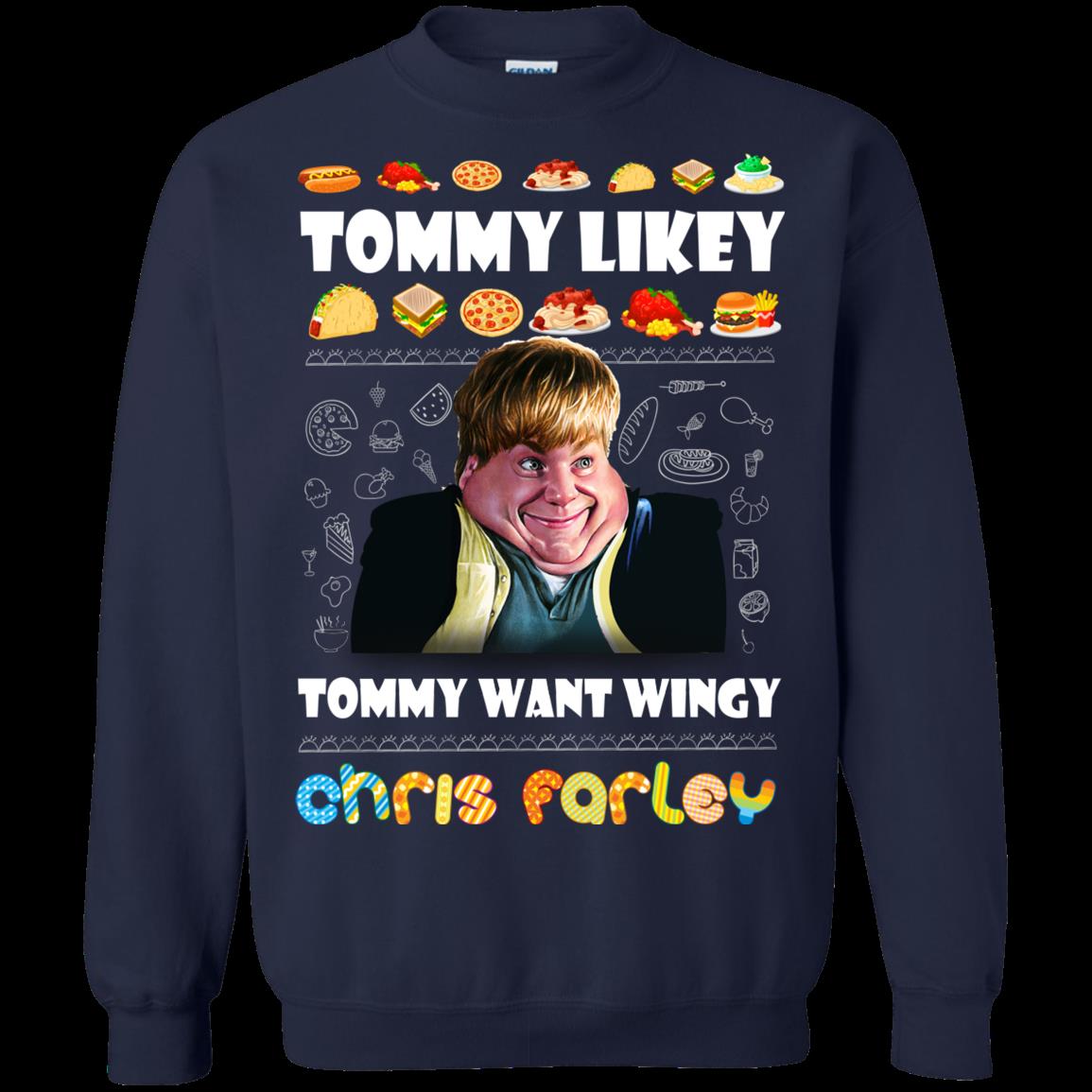 Chris Farley Ugly Christmas Sweater Tommy Likey 1 » Cool Gifts for You - Mfamilygift Chris Farley Ugly Christmas Sweater Tommy Likey 1