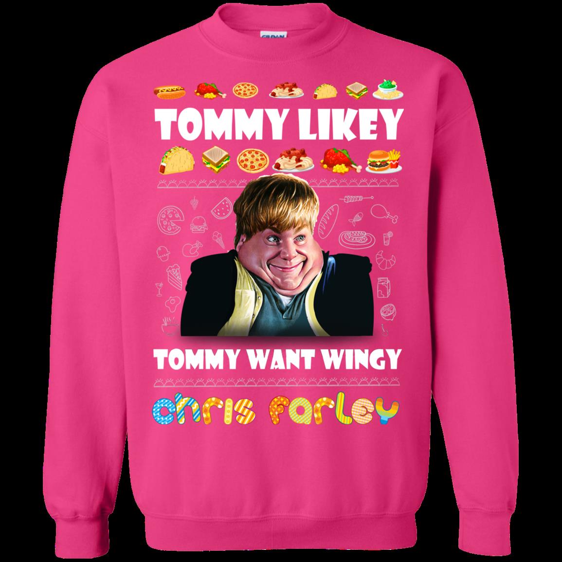 Chris Farley Ugly Christmas Sweater Tommy Likey 3 » Cool Gifts for You - Mfamilygift Chris Farley Ugly Christmas Sweater Tommy Likey 3