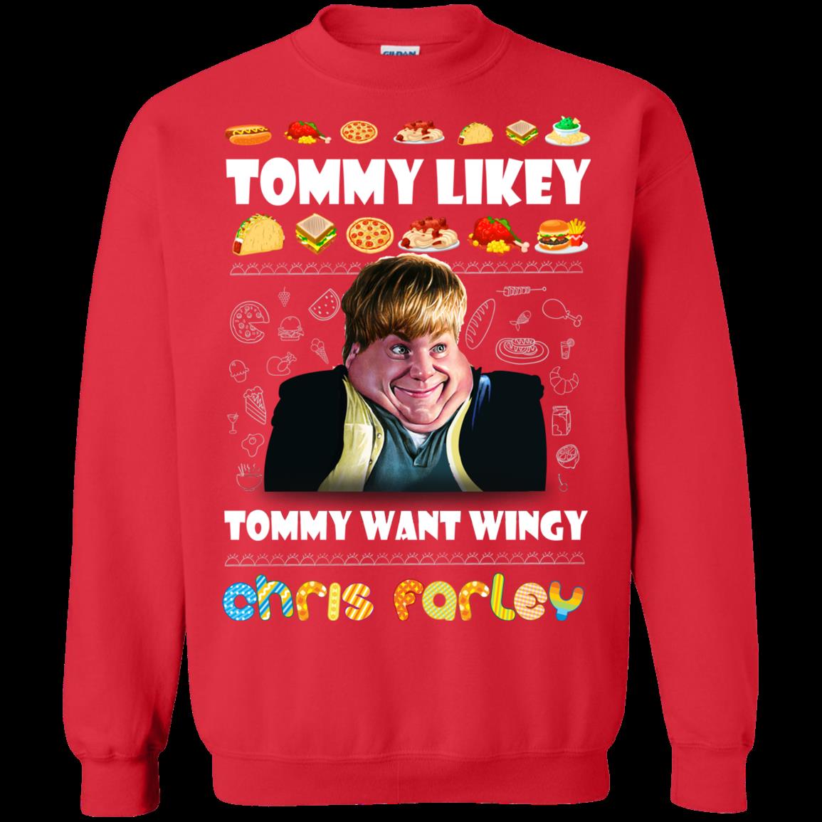Chris Farley Ugly Christmas Sweater Tommy Likey 4 » Cool Gifts for You - Mfamilygift Chris Farley Ugly Christmas Sweater Tommy Likey 4