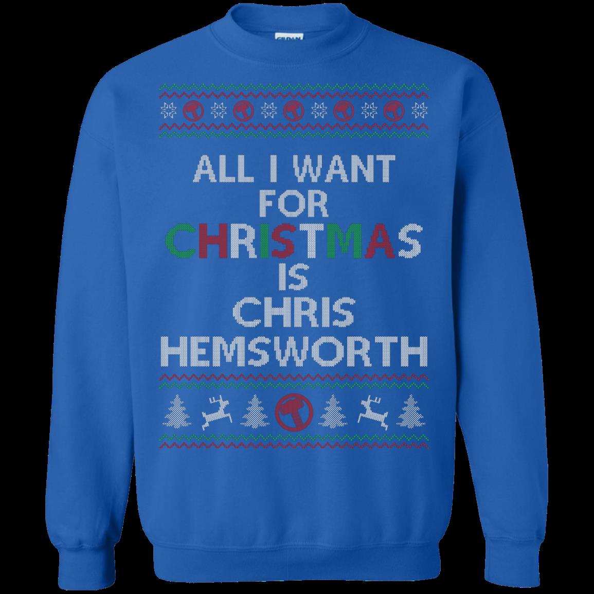 Chris Hemsworth Ugly Christmas Sweater All I Want For Christmas Is Chris Hemsworth 1 » Cool Gifts for You - Mfamilygift Chris Hemsworth Ugly Christmas Sweater All I Want For Christmas Is Chris Hemsworth 1