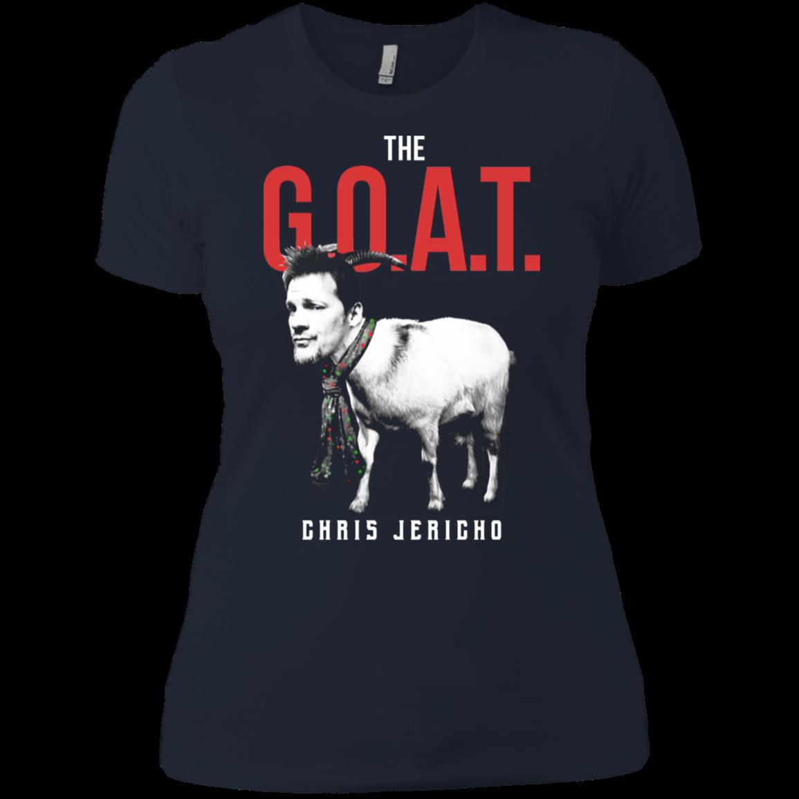 Chris Jericho Official The G.o.a.t T Shirt Ladies Boyfriend Shirt 1 » Cool Gifts for You - Mfamilygift Chris Jericho Official The G.o.a.t T Shirt Ladies Boyfriend Shirt 1