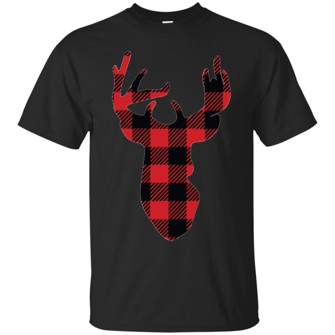 Christmas Shirt, Buffalo Plaid Christmas Reindeer T-shirt Christmas Shirt, Buffalo Plaid Christmas Reindeer T-shirt
