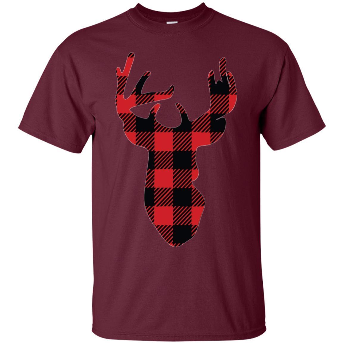 Christmas Shirt, Buffalo Plaid Christmas Reindeer T-shirt 2 » Cool Gifts for You - Mfamilygift Christmas Shirt, Buffalo Plaid Christmas Reindeer T-shirt 2