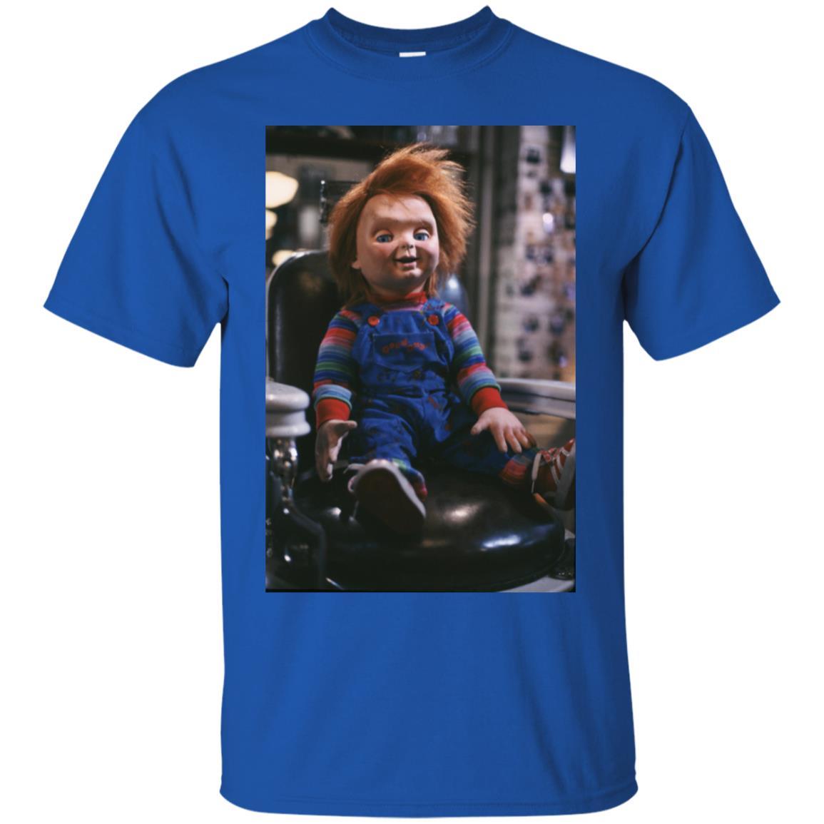 Chucky Sitting In Barber Chair T-shirt 3 » Cool Gifts for You - Mfamilygift Chucky Sitting In Barber Chair T-shirt 3