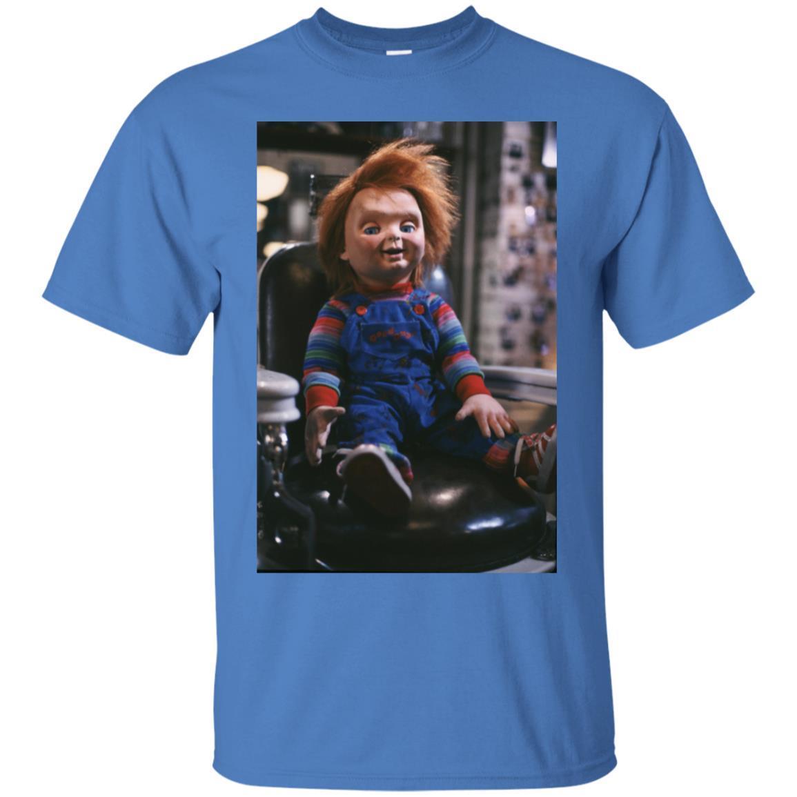 Chucky Sitting In Barber Chair T-shirt 4 » Cool Gifts for You - Mfamilygift Chucky Sitting In Barber Chair T-shirt 4