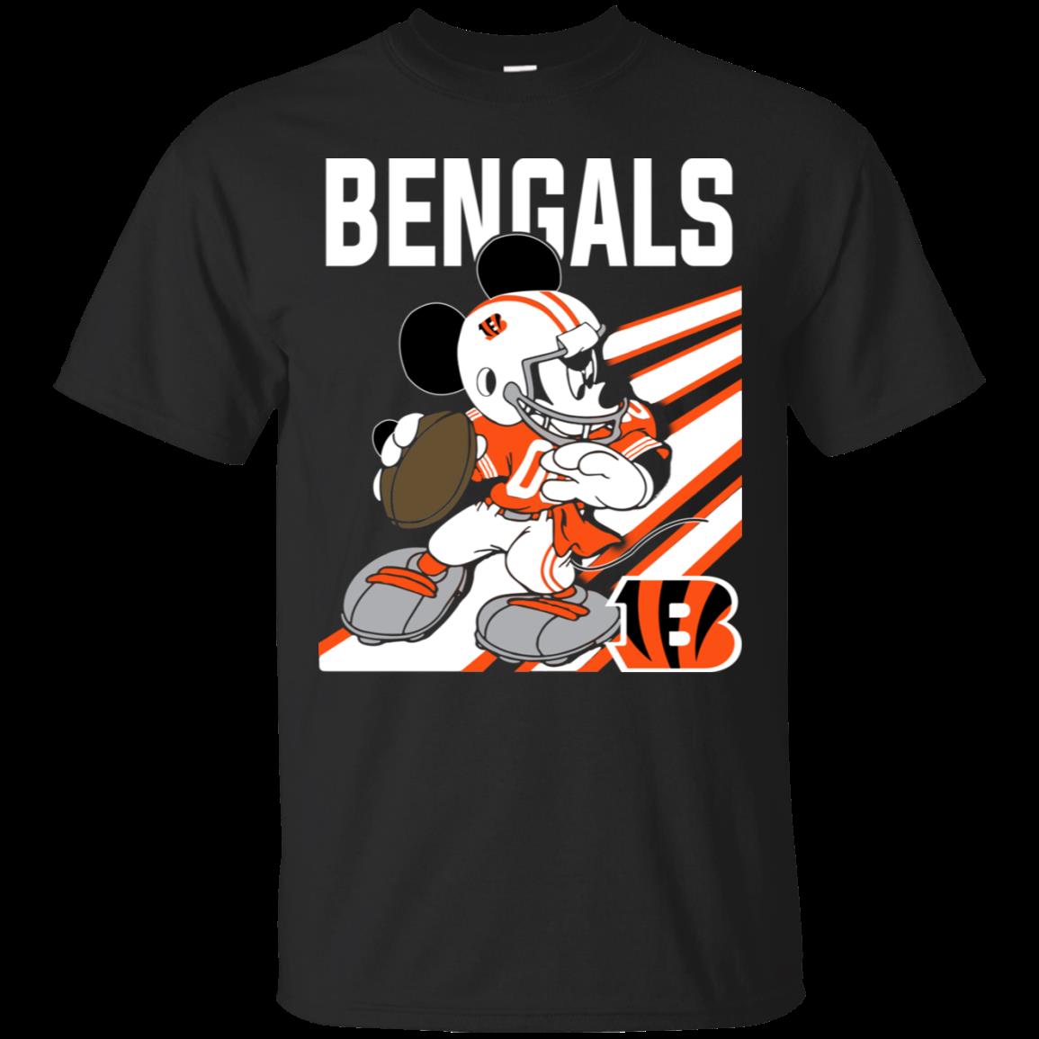 Cincinnati Bengals Mickey Mouse Disney Nfl Shirt Cotton Shirt
