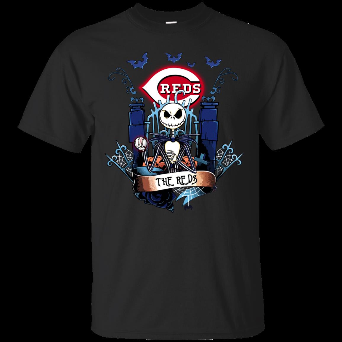 Cincinnati Reds Halloween The Nightmare Before Christmas Shirts