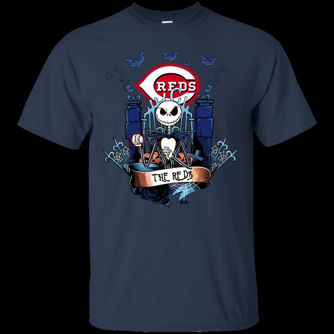 Cincinnati Reds Halloween The Nightmare Before Christmas Shirts 2 » Cool Gifts for You - Mfamilygift Cincinnati Reds Halloween The Nightmare Before Christmas Shirts 2
