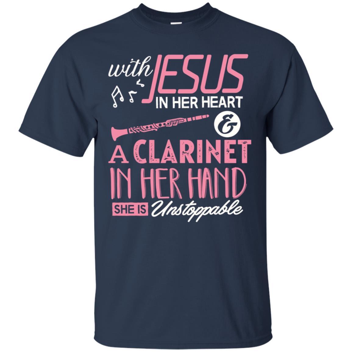 Clarinet Shirt With Jesus In Her Heart Clarinet Band Gifts 1 » Cool Gifts for You - Mfamilygift Clarinet Shirt With Jesus In Her Heart Clarinet Band Gifts 1
