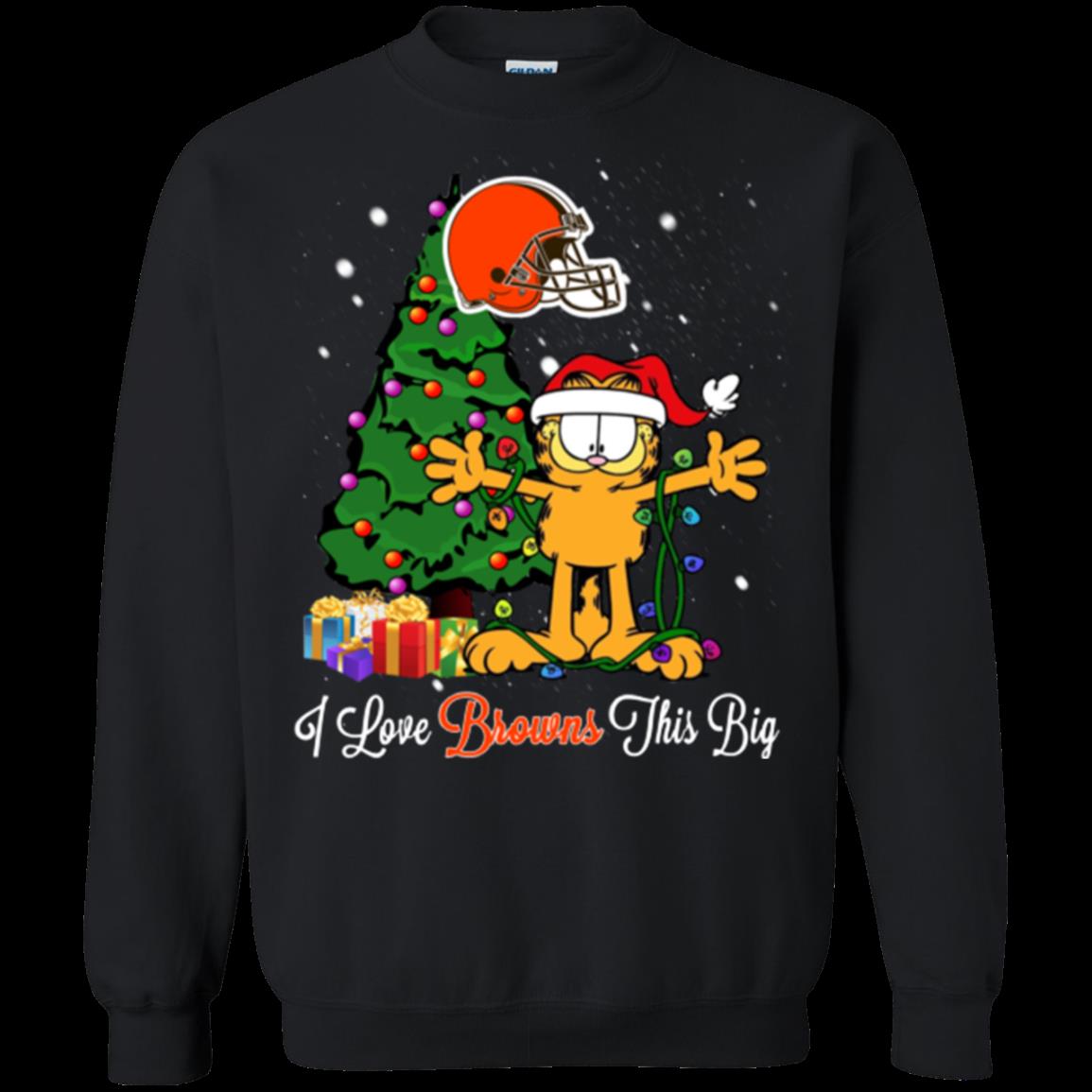 Cleveland Browns Garfield Ugly Christmas Sweaters