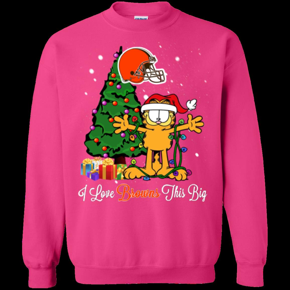 Cleveland Browns Garfield Ugly Christmas Sweaters 4 » Cool Gifts for You - Mfamilygift Cleveland Browns Garfield Ugly Christmas Sweaters 4