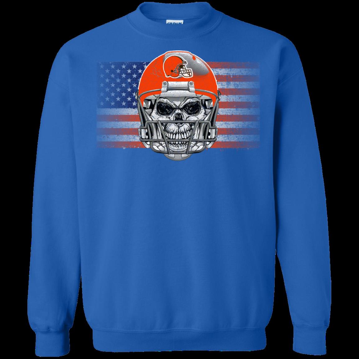 Cleveland Browns Skull Halloween Shirts 2 » Cool Gifts for You - Mfamilygift Cleveland Browns Skull Halloween Shirts 2
