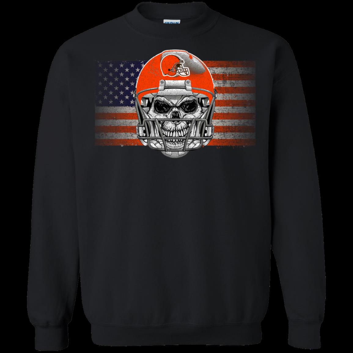 Cleveland Browns Skull Halloween Shirts 3 » Cool Gifts for You - Mfamilygift Cleveland Browns Skull Halloween Shirts 3