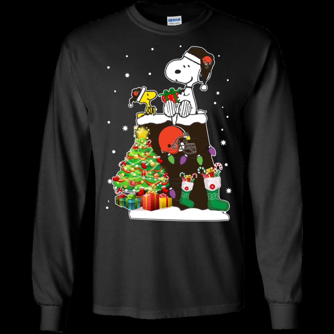 Cleveland Browns Snoopy & Woodstock Christmas Shirt Ultra Cotton Shirt Cleveland Browns Snoopy & Woodstock Christmas Shirt Ultra Cotton Shirt